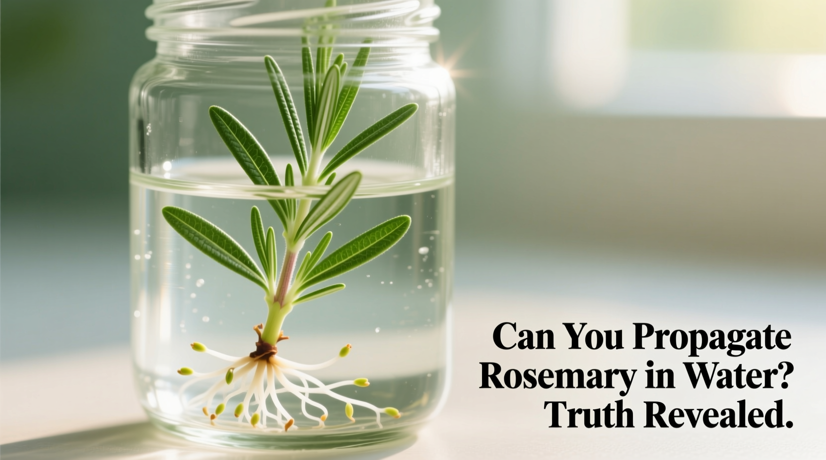 can you propagate rosemary in water