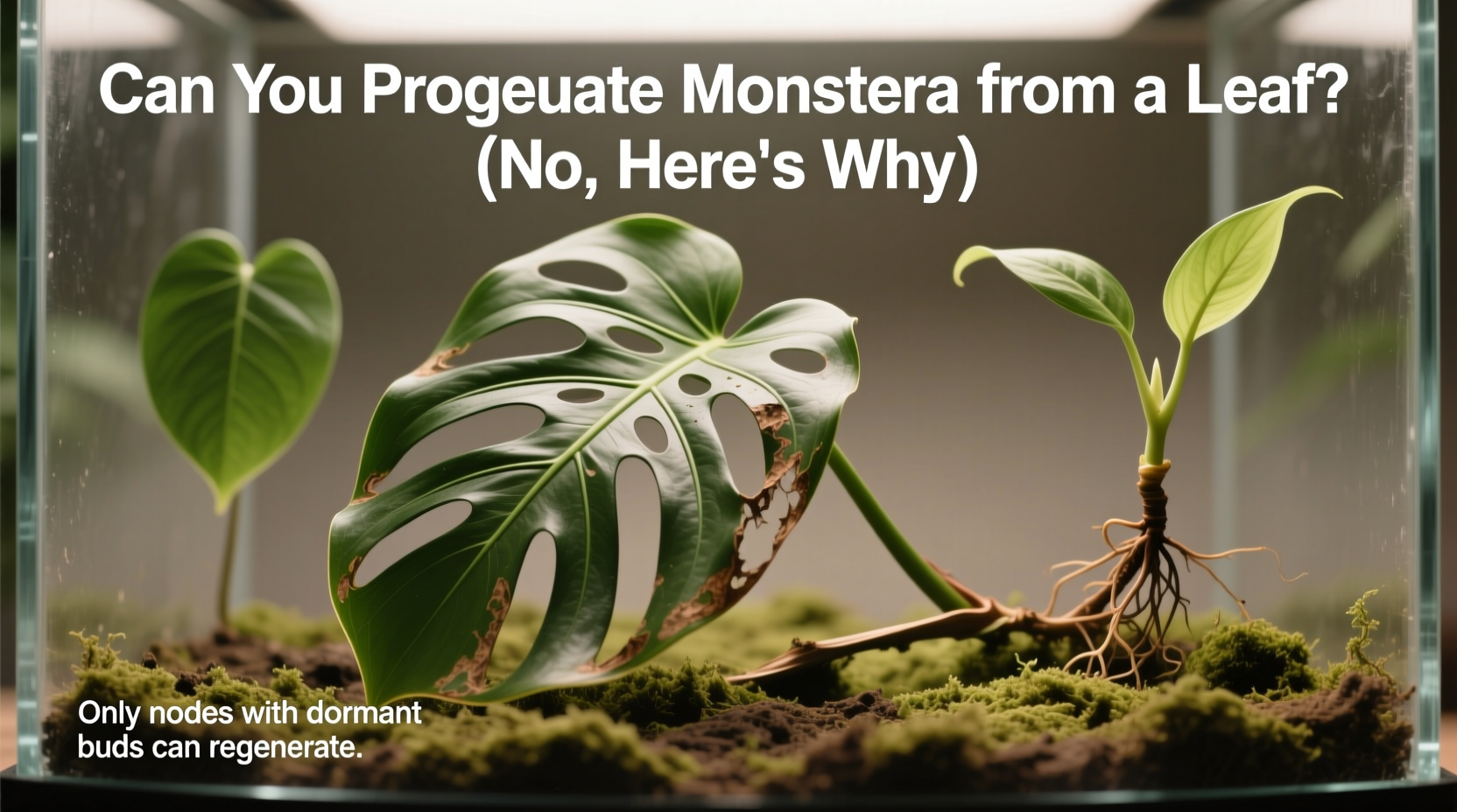 can you propagate monstera from a leaf