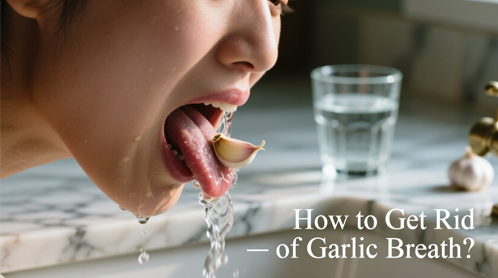 how to get taste of garlic out of mouth