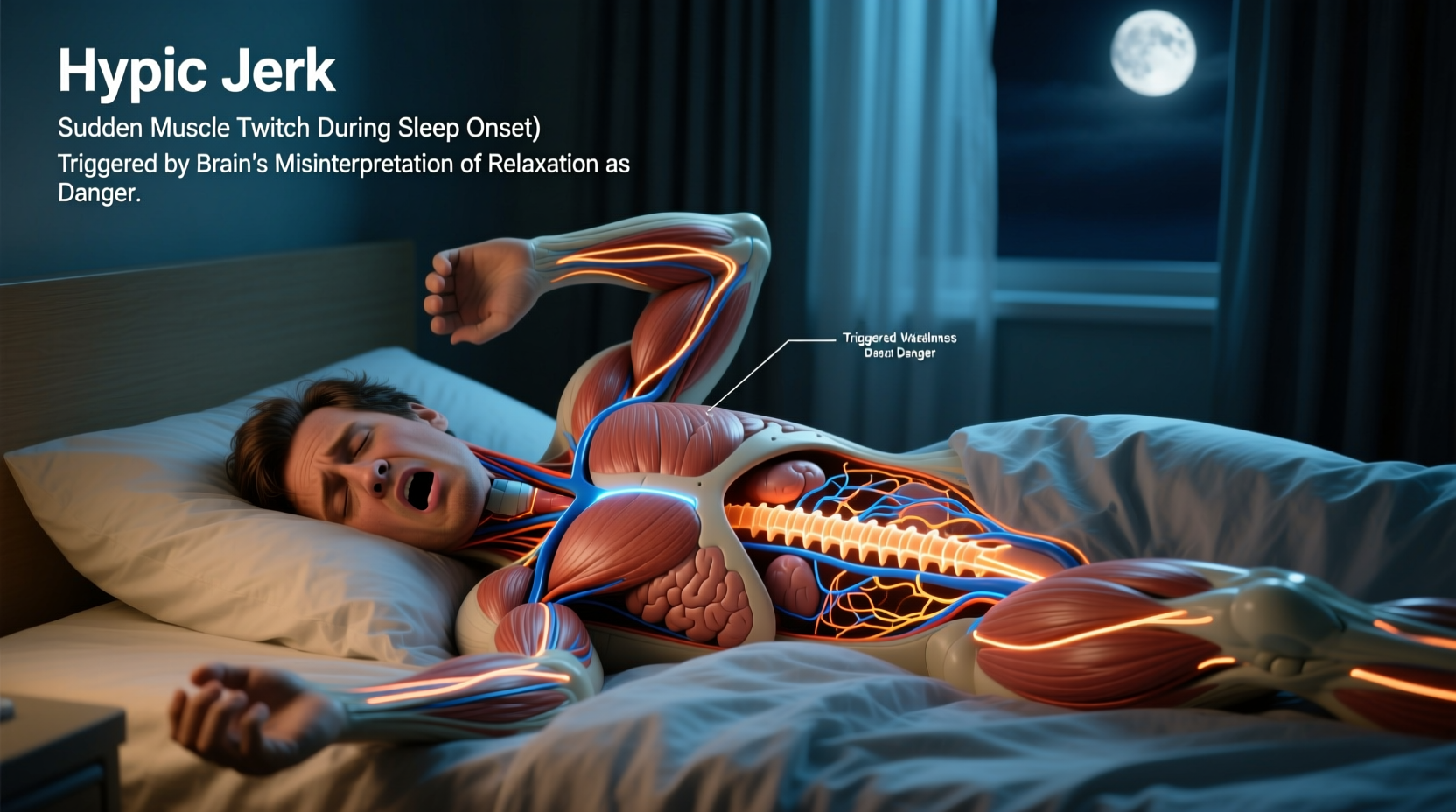 body jerks when falling asleep why it happens what to do