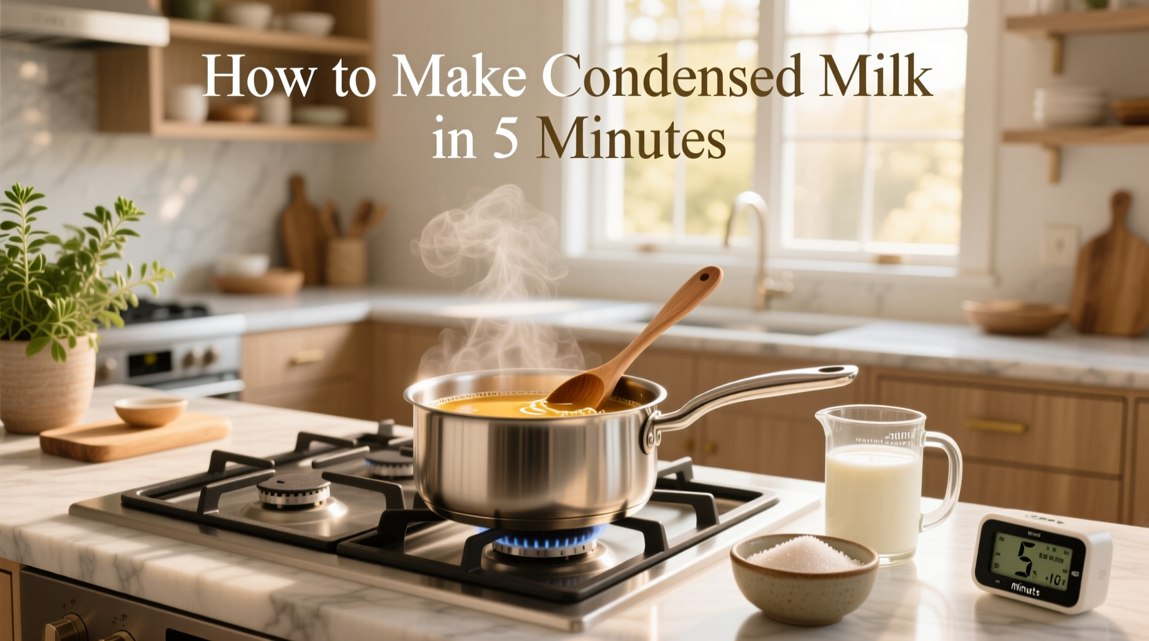 5 minute condensed milk hack