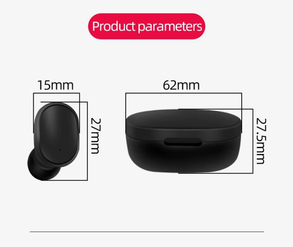 A6S TWS Earphone BT5.0 Wireless Headphones 5.0 Sports Waterproof Earbuds true Stereo In Ear Headset For Redmi