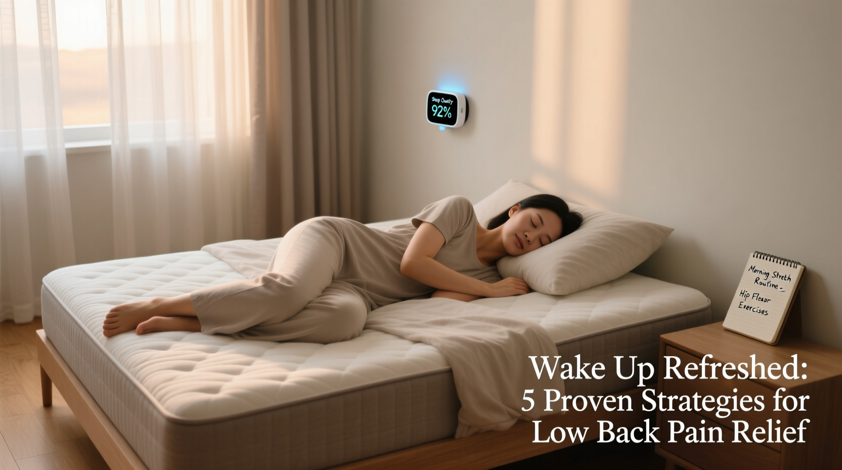 effective strategies for how to sleep with low back pain and wake up refreshed