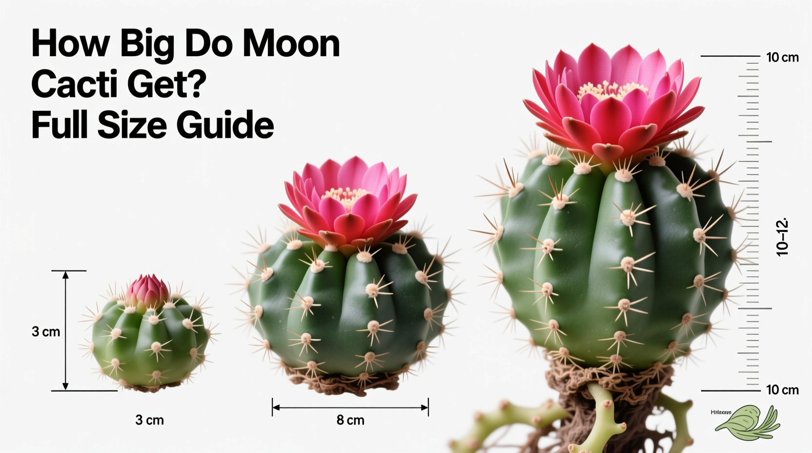 how big do moon cactus get