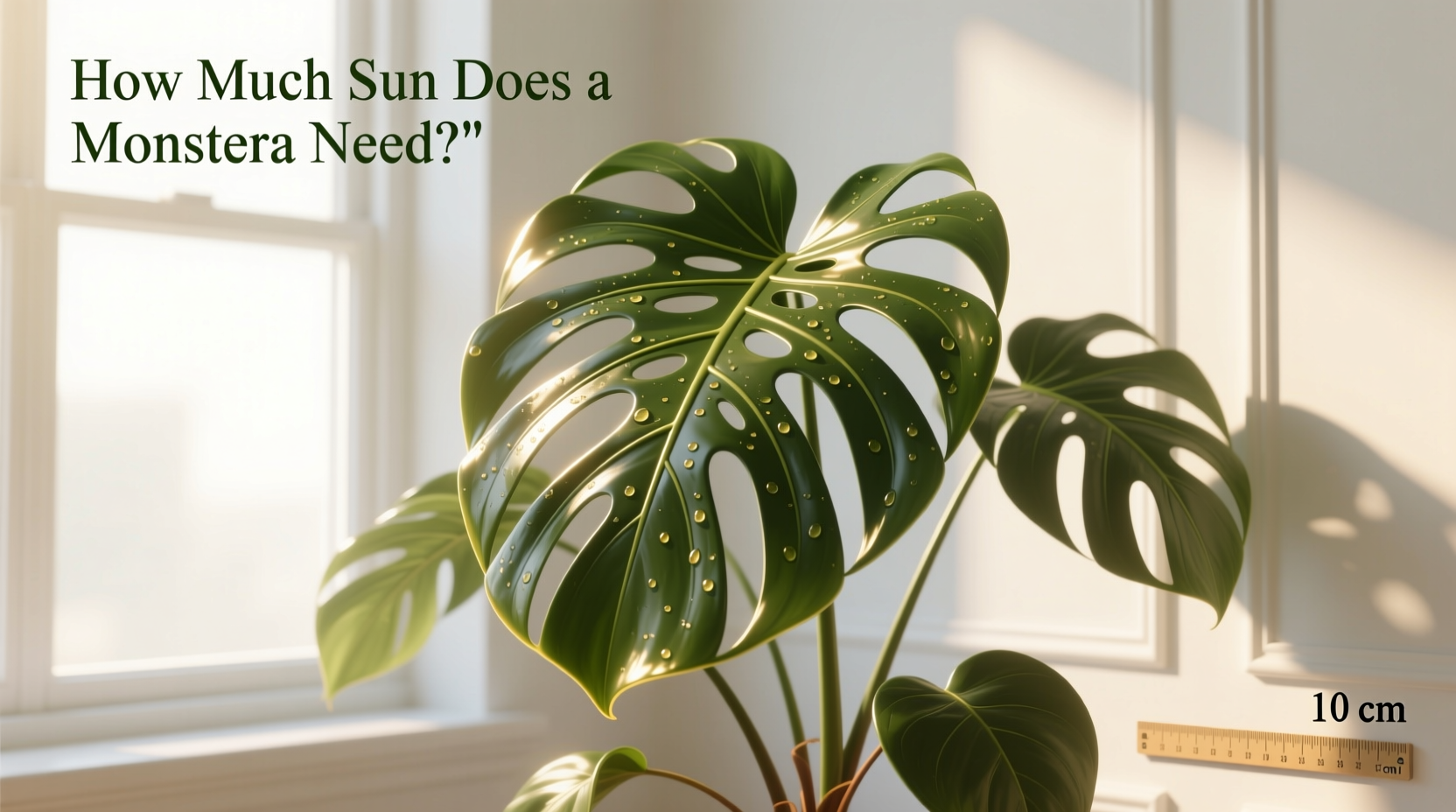 how much sun does a monstera need