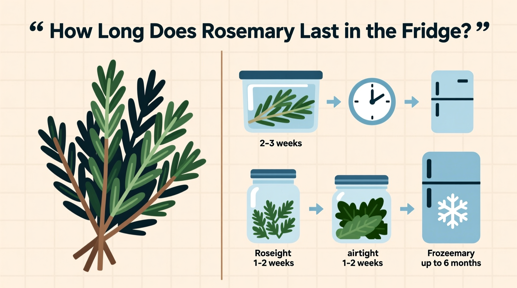 how long is rosemary good for in the fridge