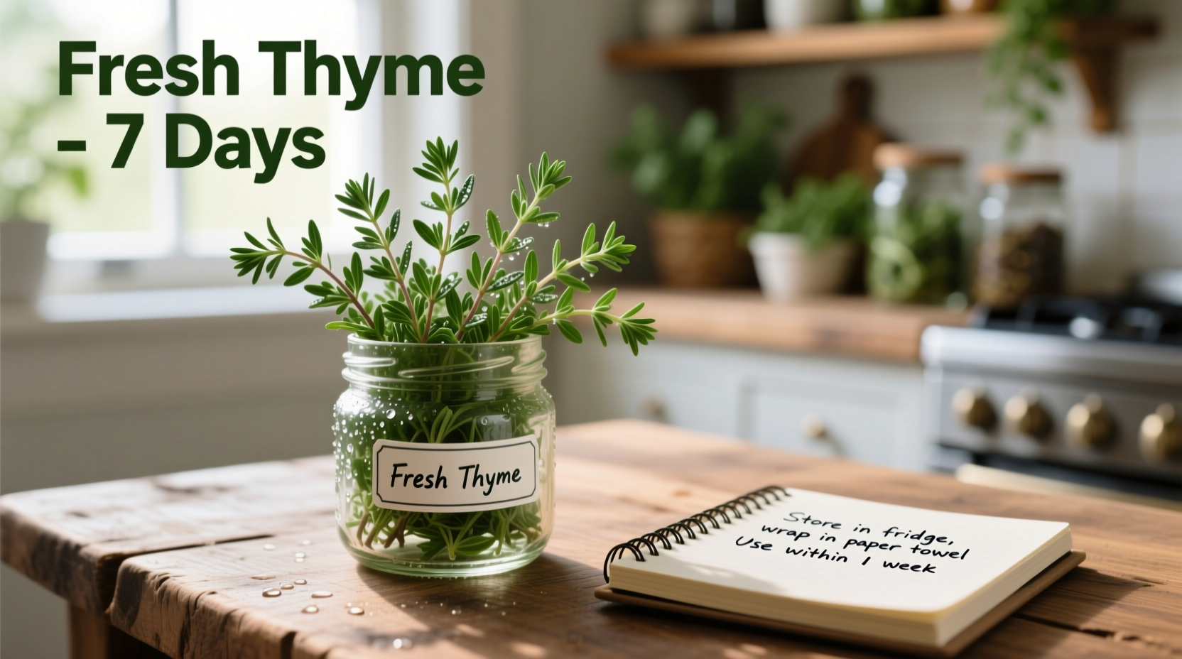 how long does fresh thyme last