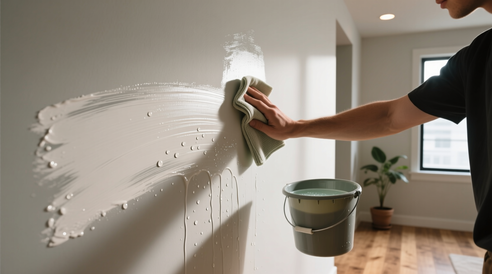 how to clean painted walls
