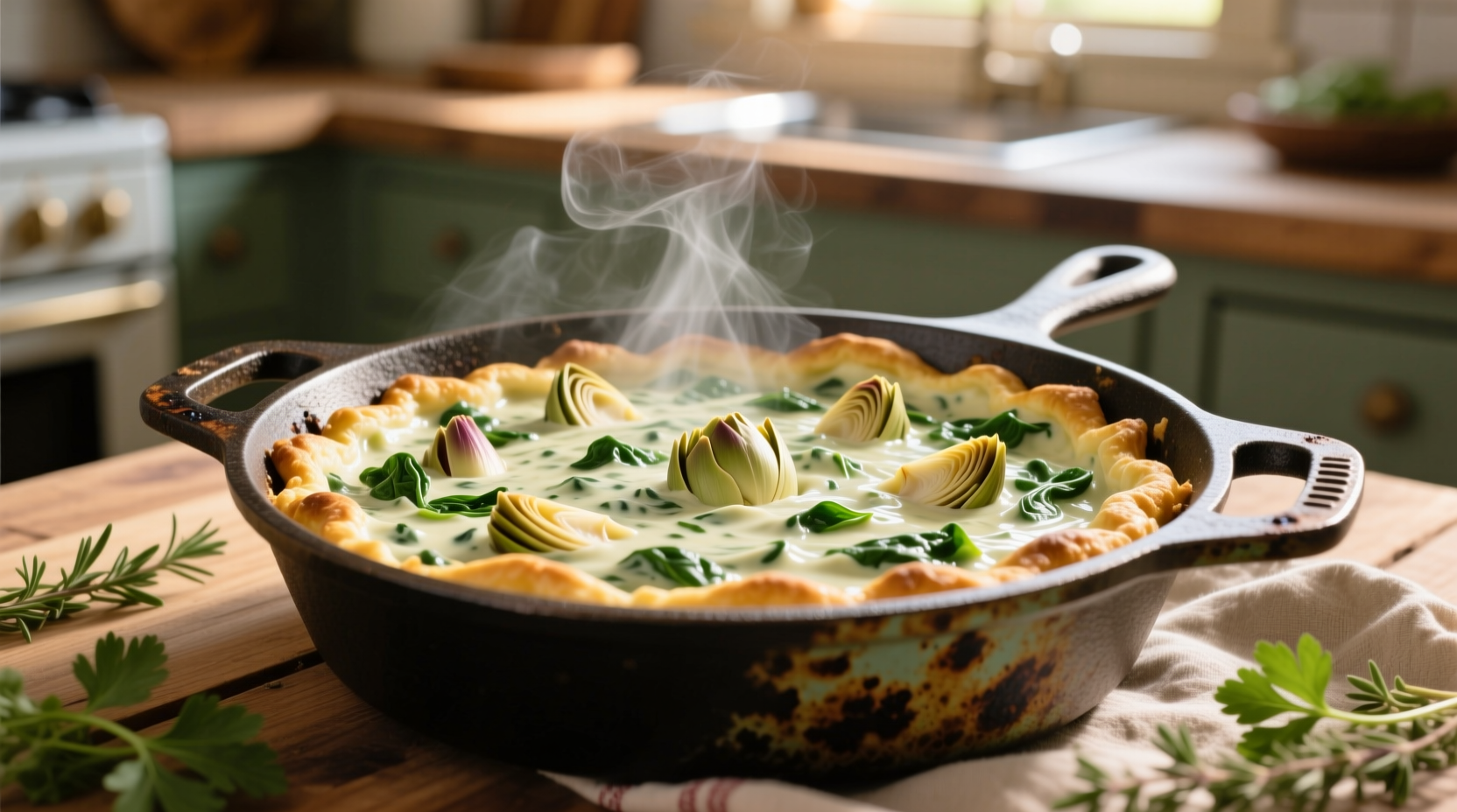 Vergleich frischer vs. tiefgekühlter Spinat für Dip