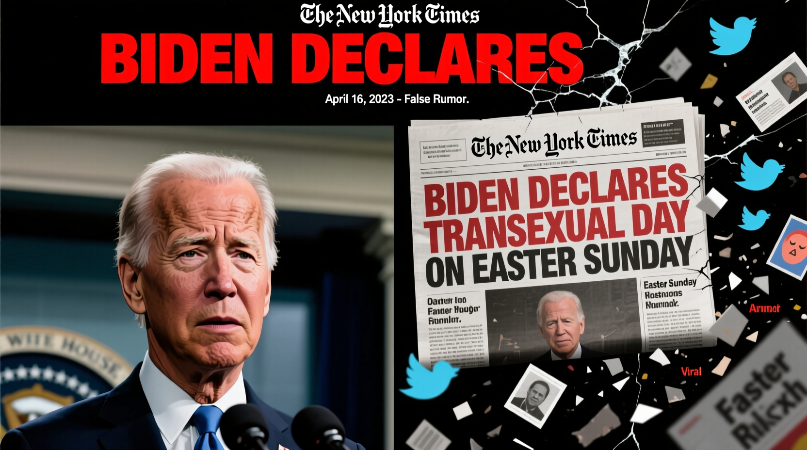 did biden declare transgender day on easter sunday