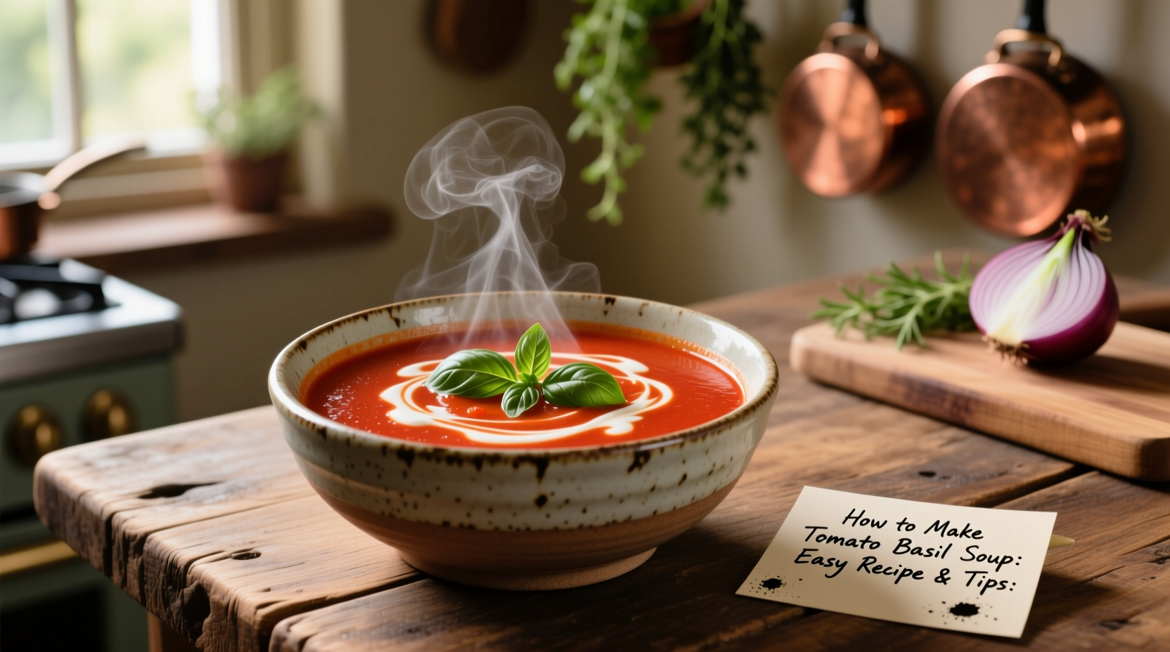 how do you make tomato and basil soup