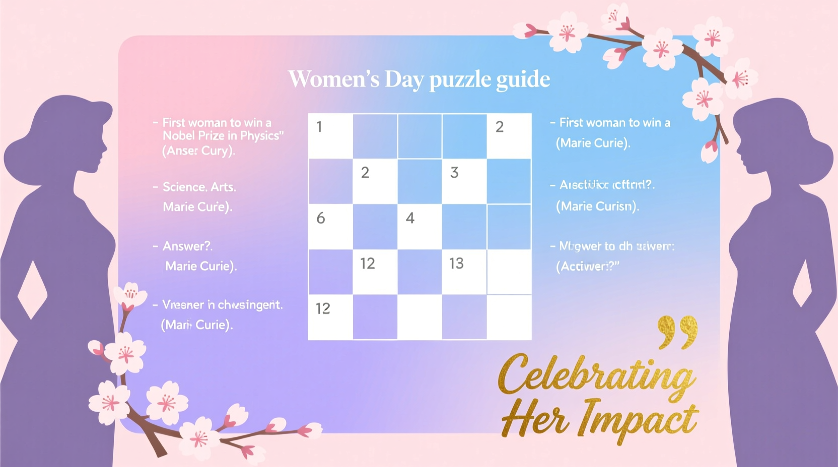 international womens day crossword