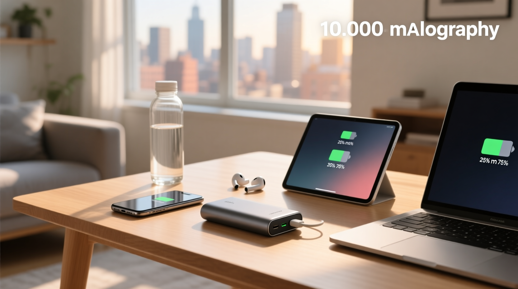 10000mah power bank how many charges for your phone
