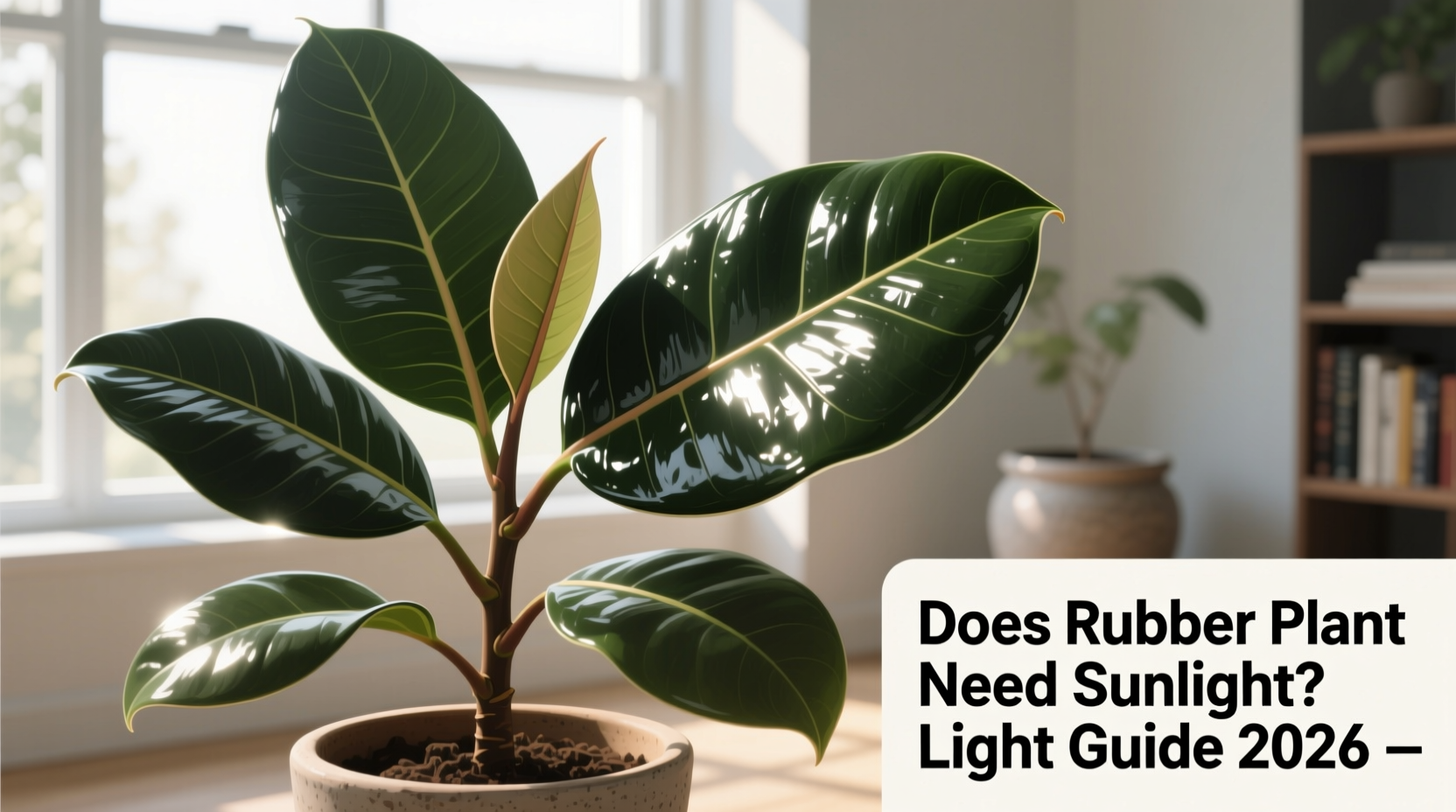 does rubber plant need sunlight