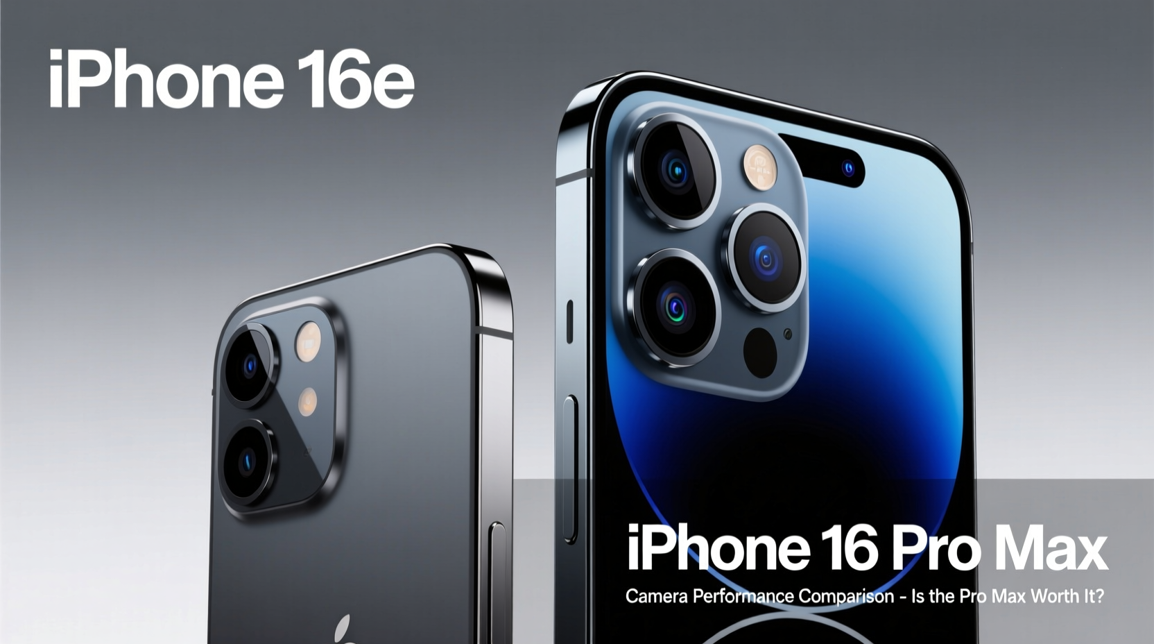 iphone 16e vs 16 pro max camera is the pro max really worth the extra money