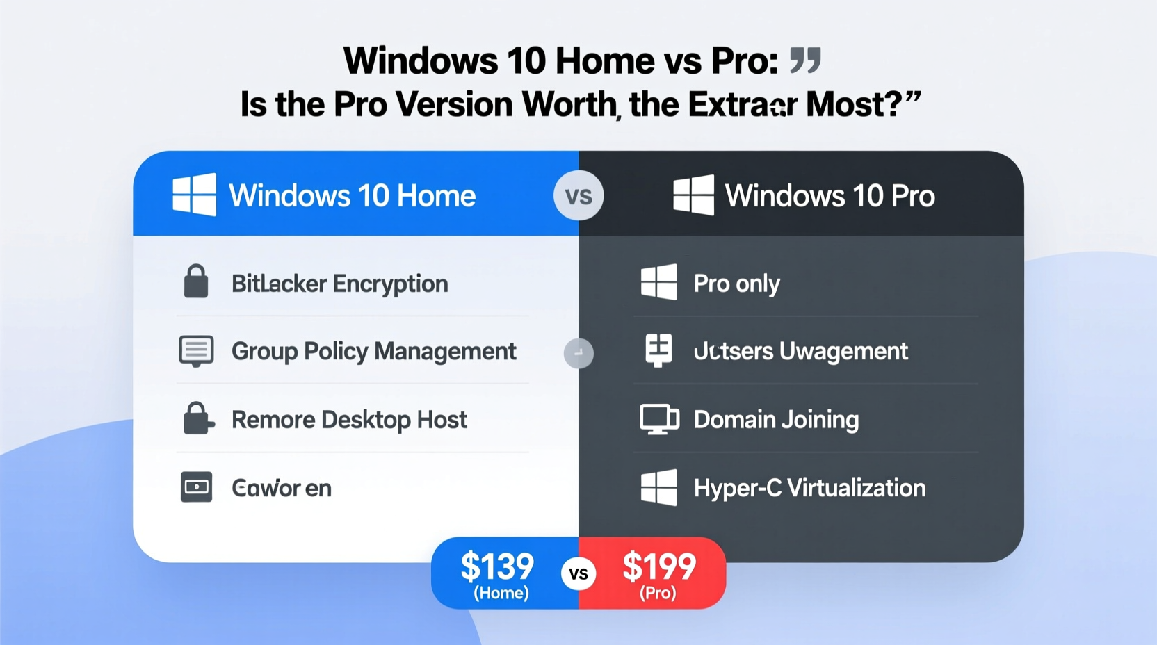 windows 10 home vs pro is the pro version really worth the extra cost