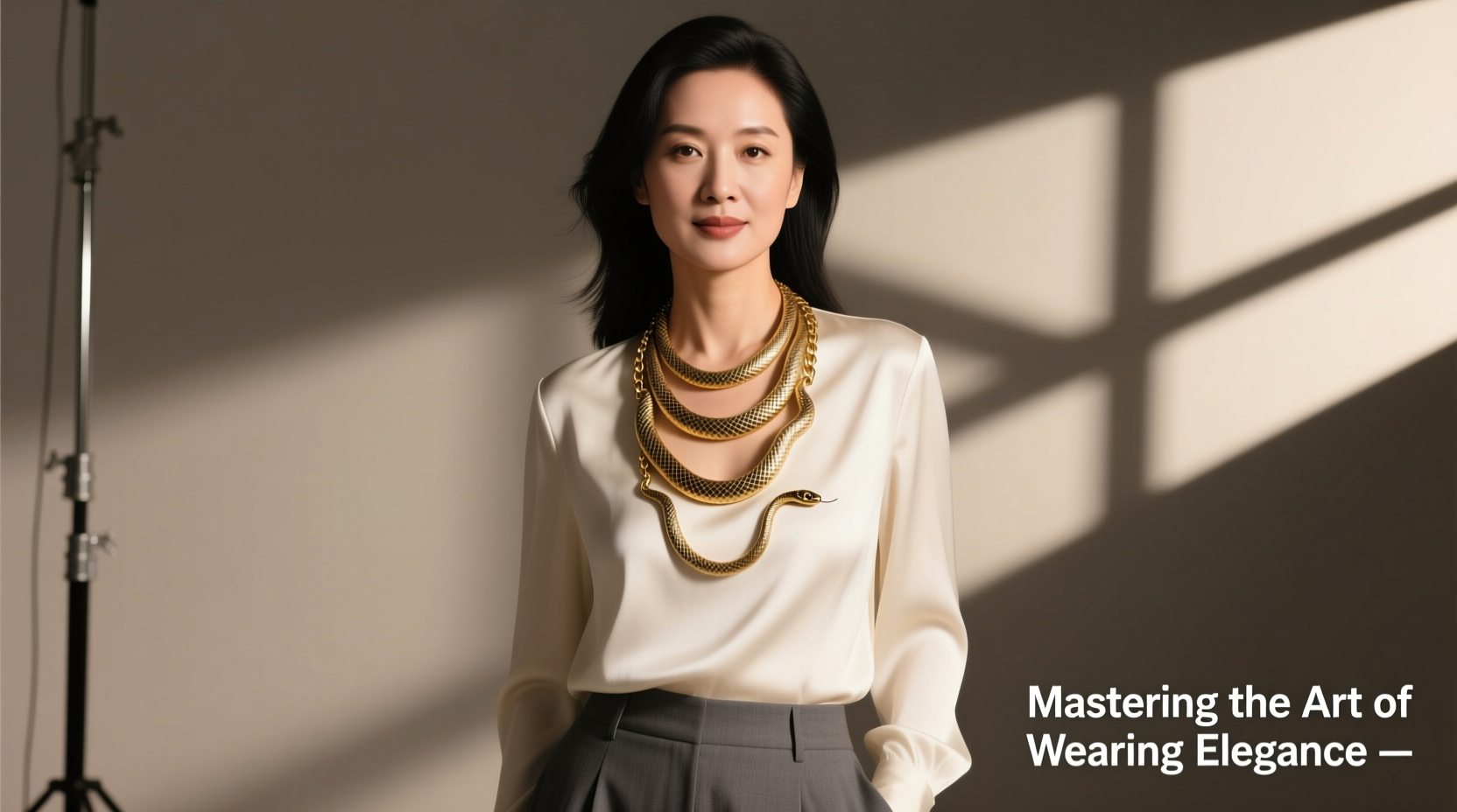 mastering the art of wearing a three layer snake necklace with elegance and confidence