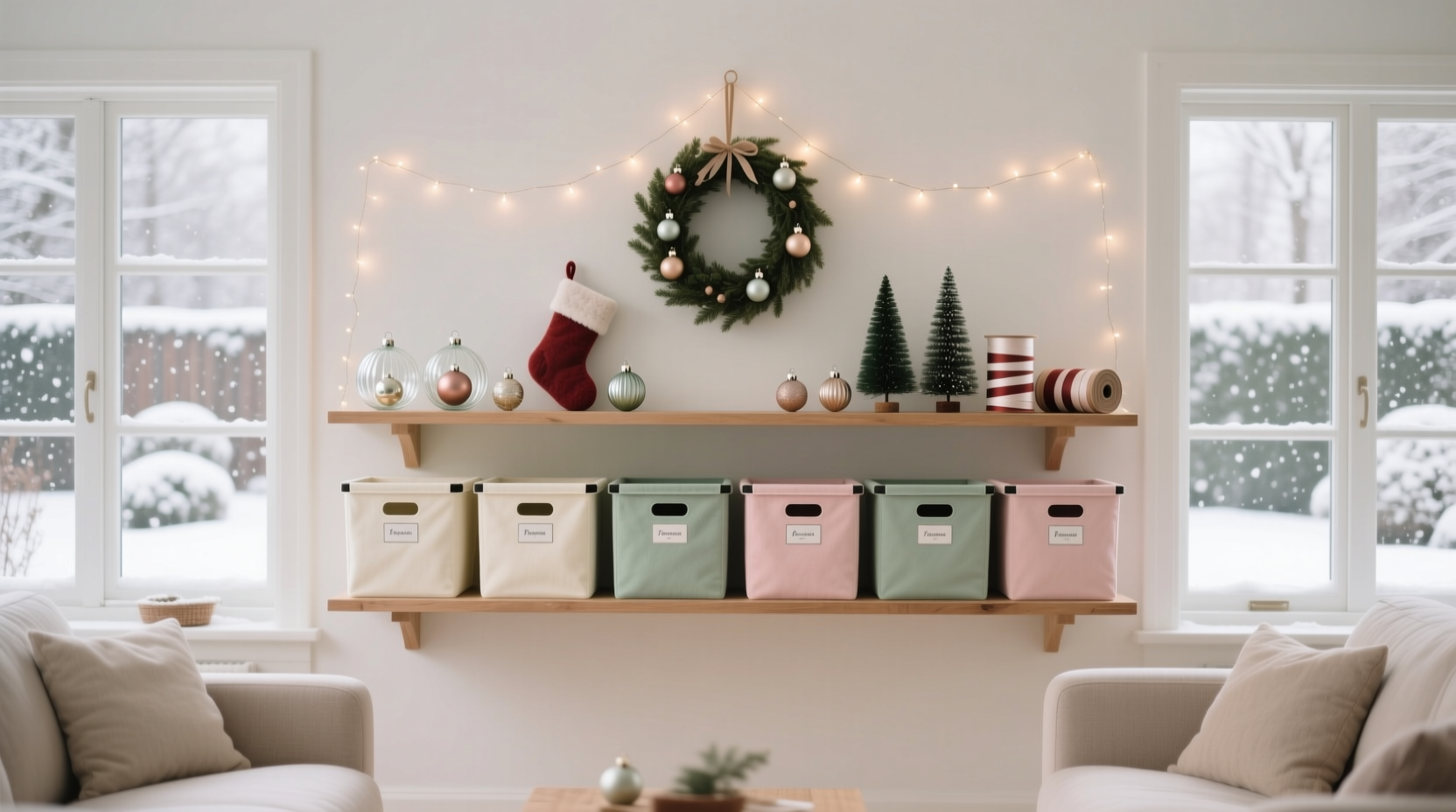 tips for organizing holiday decor