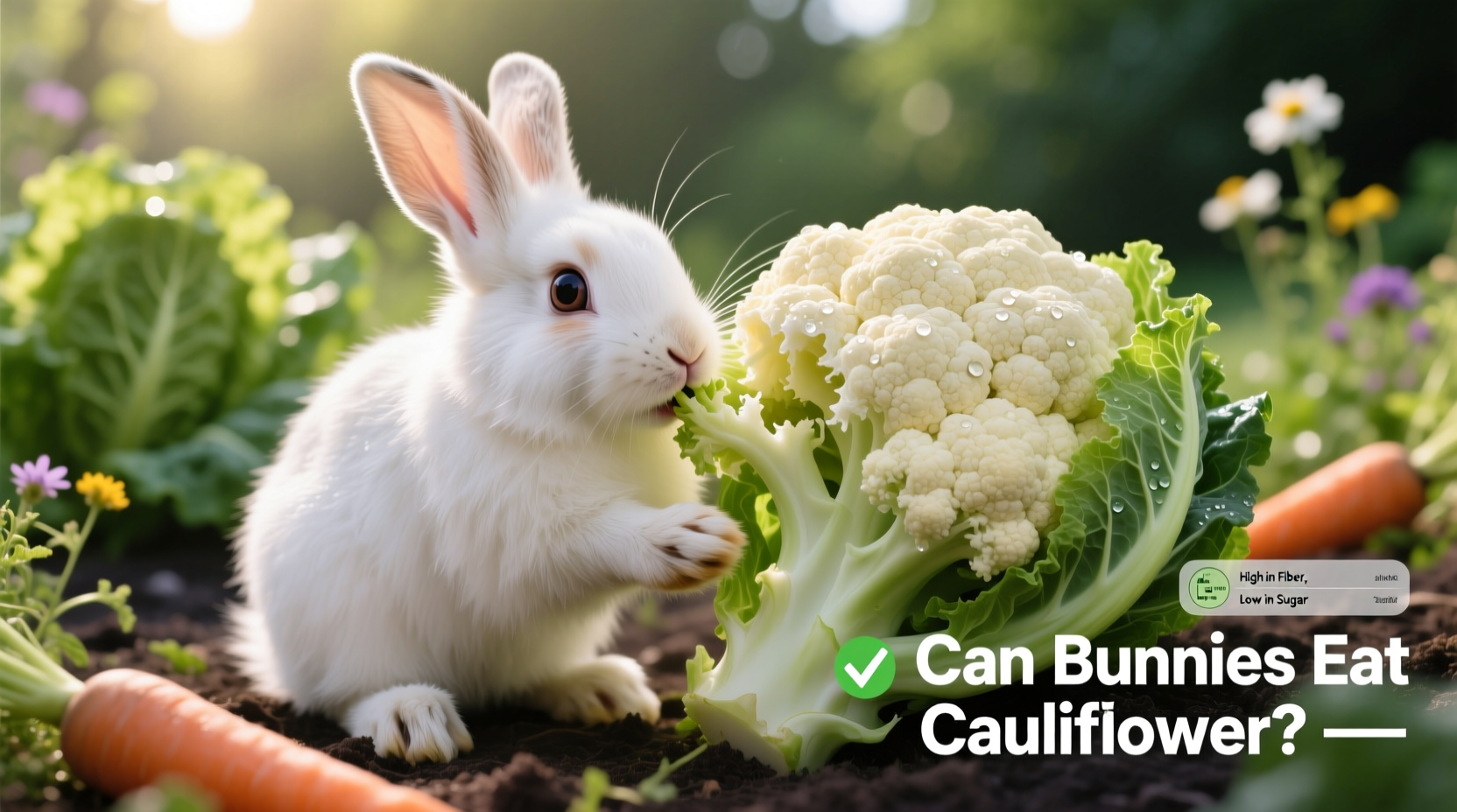 can bunnies eat cauliflower