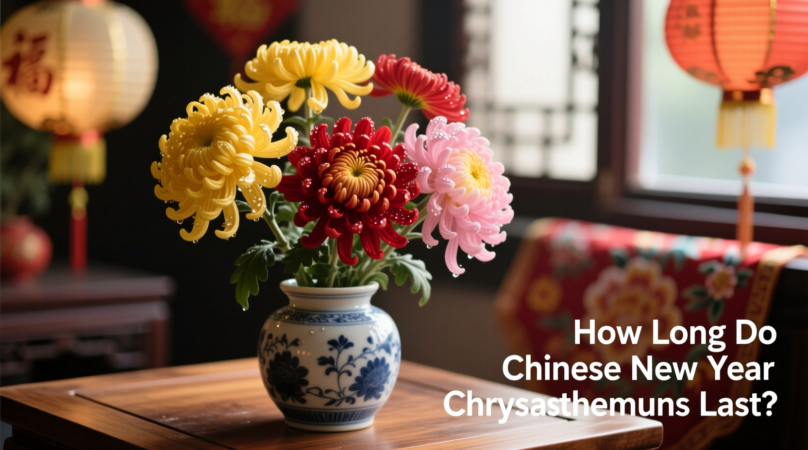 how long can chinese new year chrysanthemums last