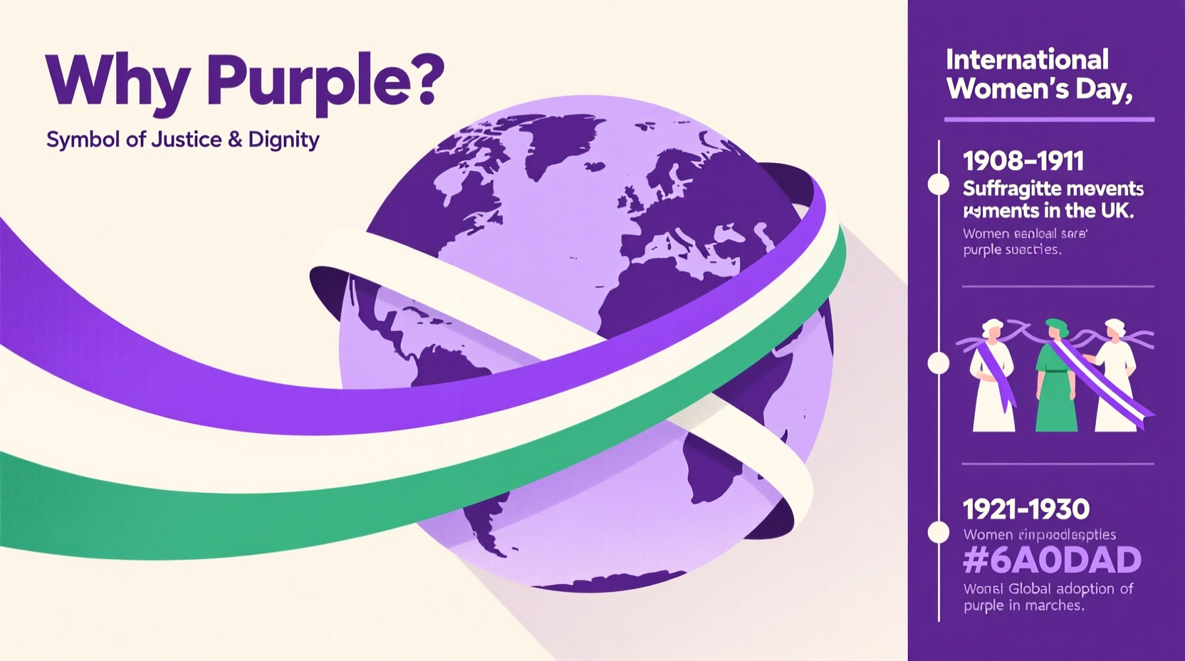 why is womens day purple
