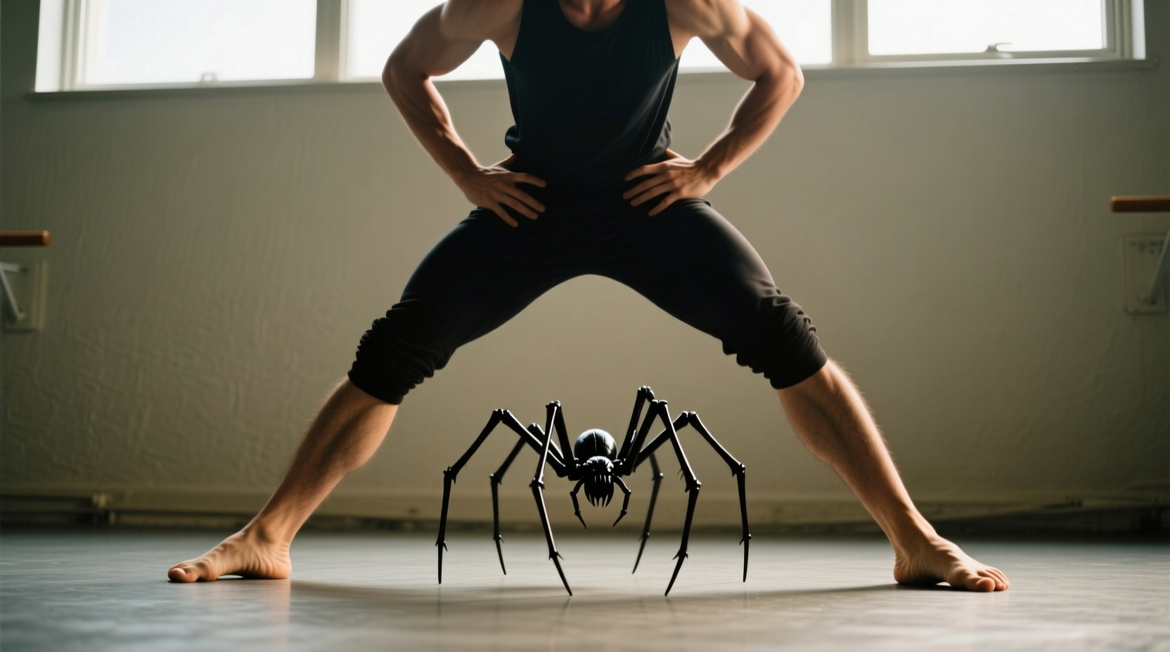 Person demonstrating mashed potato dance foot positioning