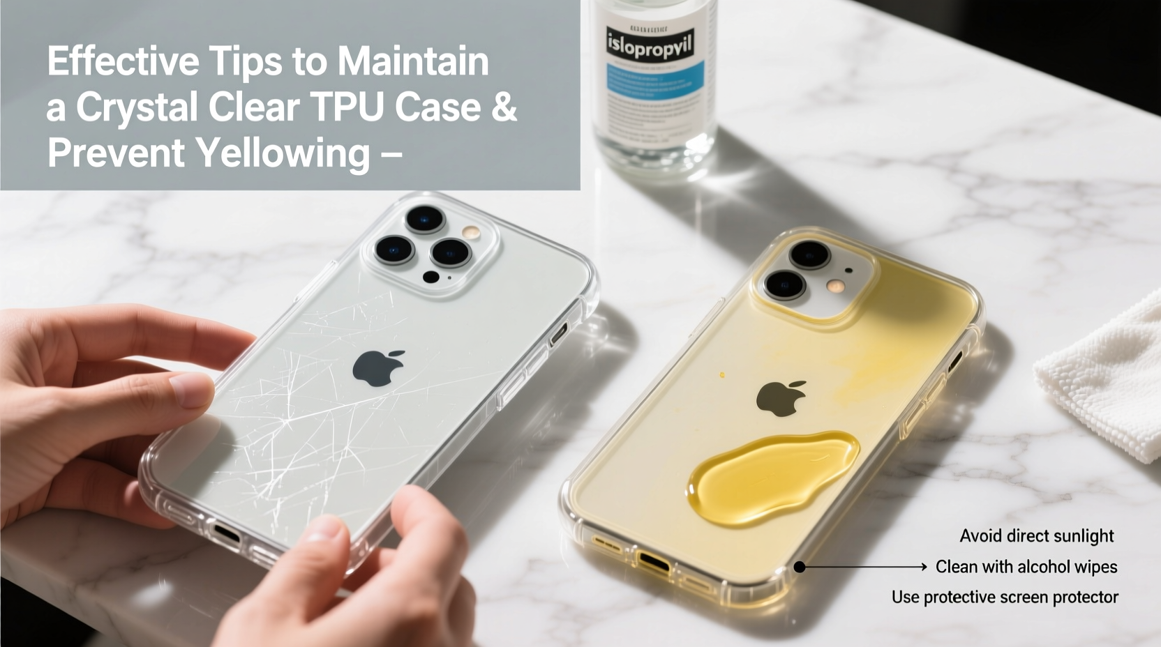 effective tips to maintain a crystal clear tpu iphone case and stop yellowing