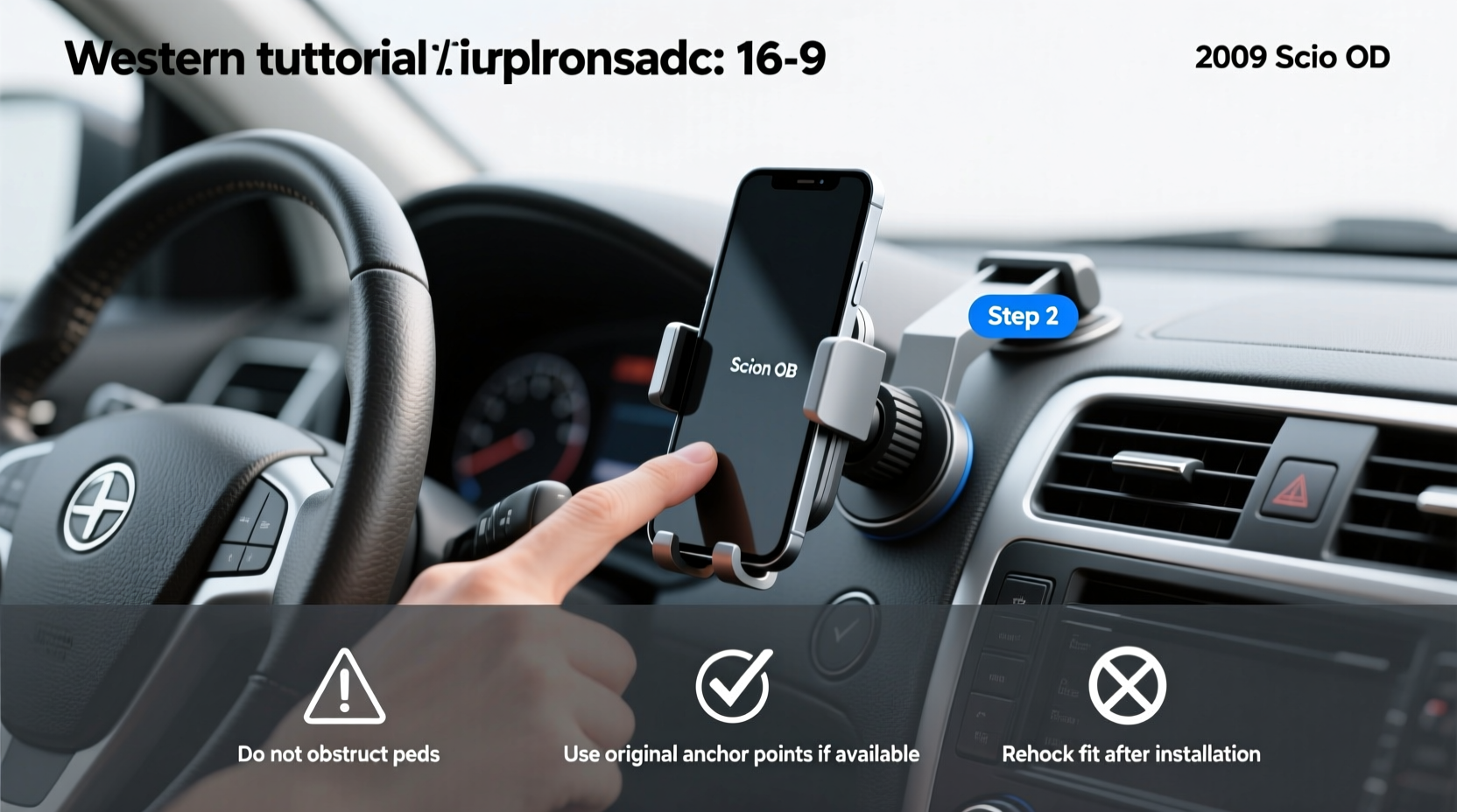 2009 scion xb phone mount