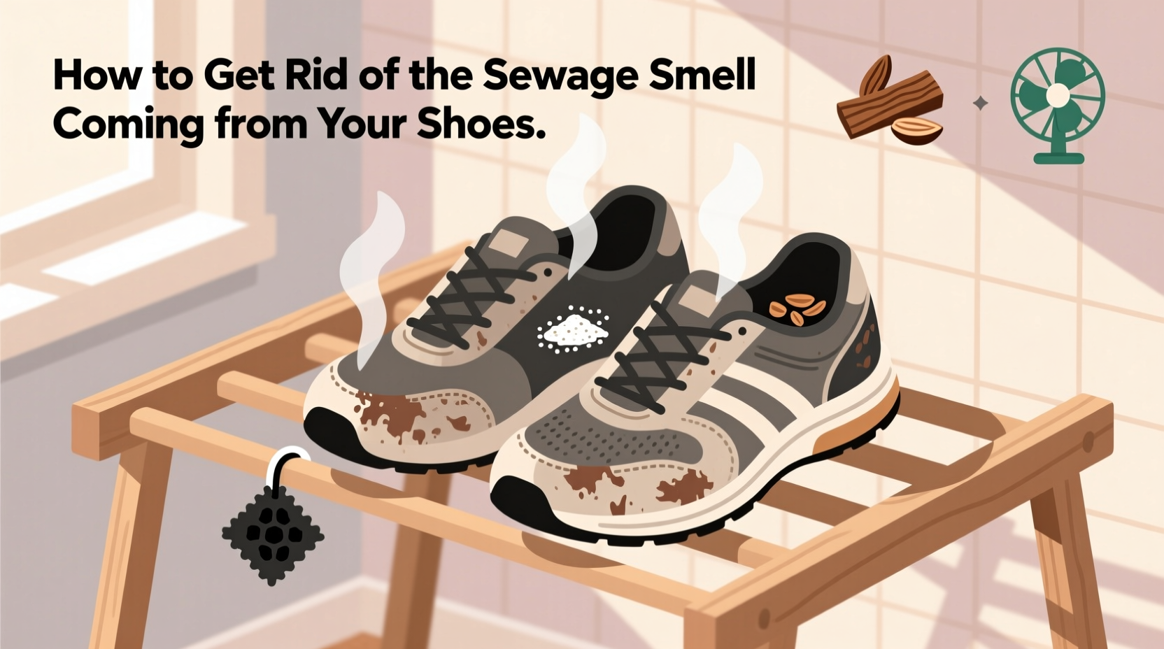 how to get rid of the sewage smell coming from your sho