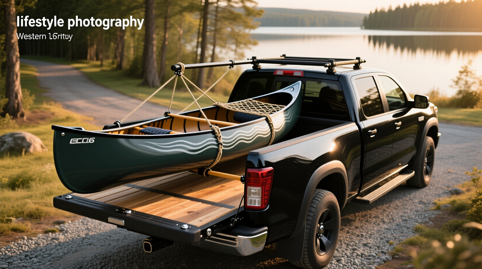16 foot canoe transport on pickup trucks