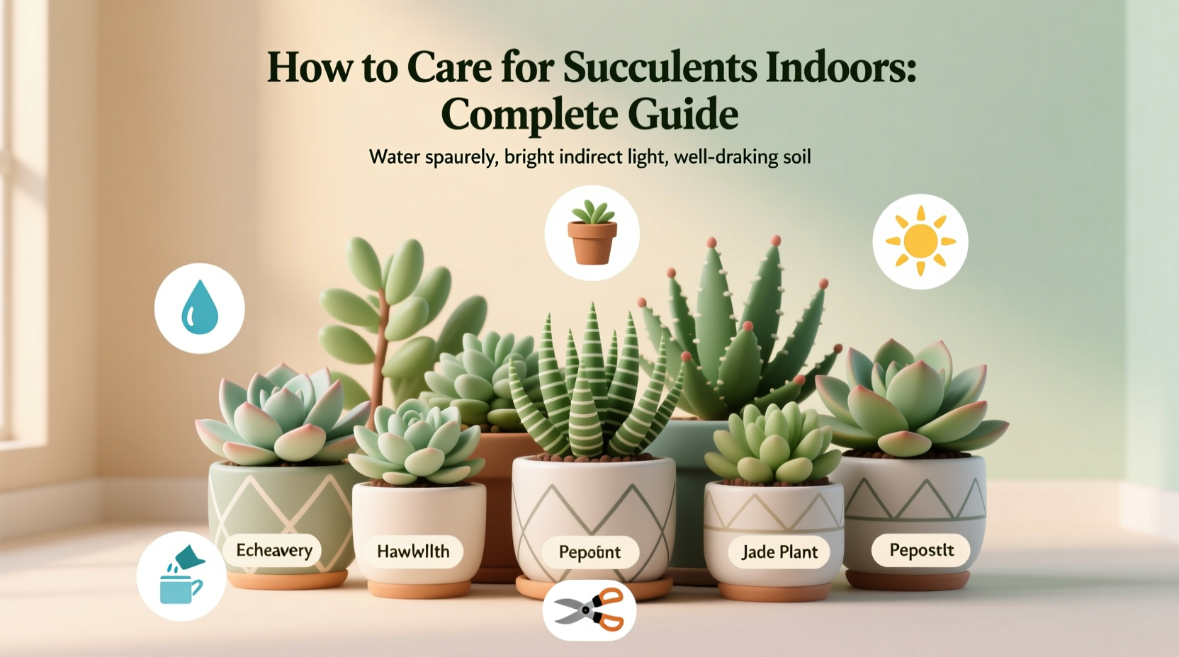 how to care for succulents indoor