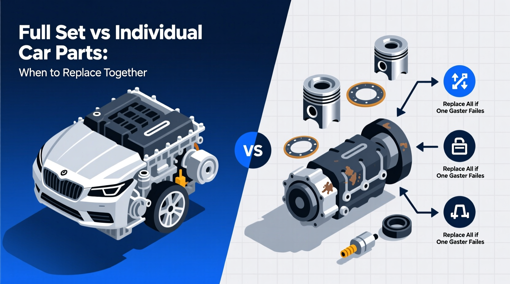 Full Set vs Individual Car Parts: When to Replace Together