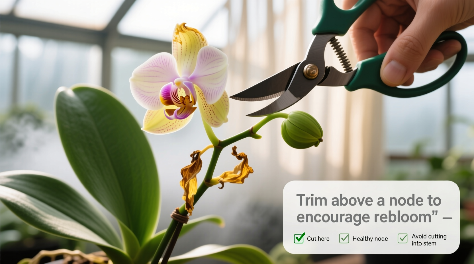 How to Trim Back an Orchid for Healthy Reblooming