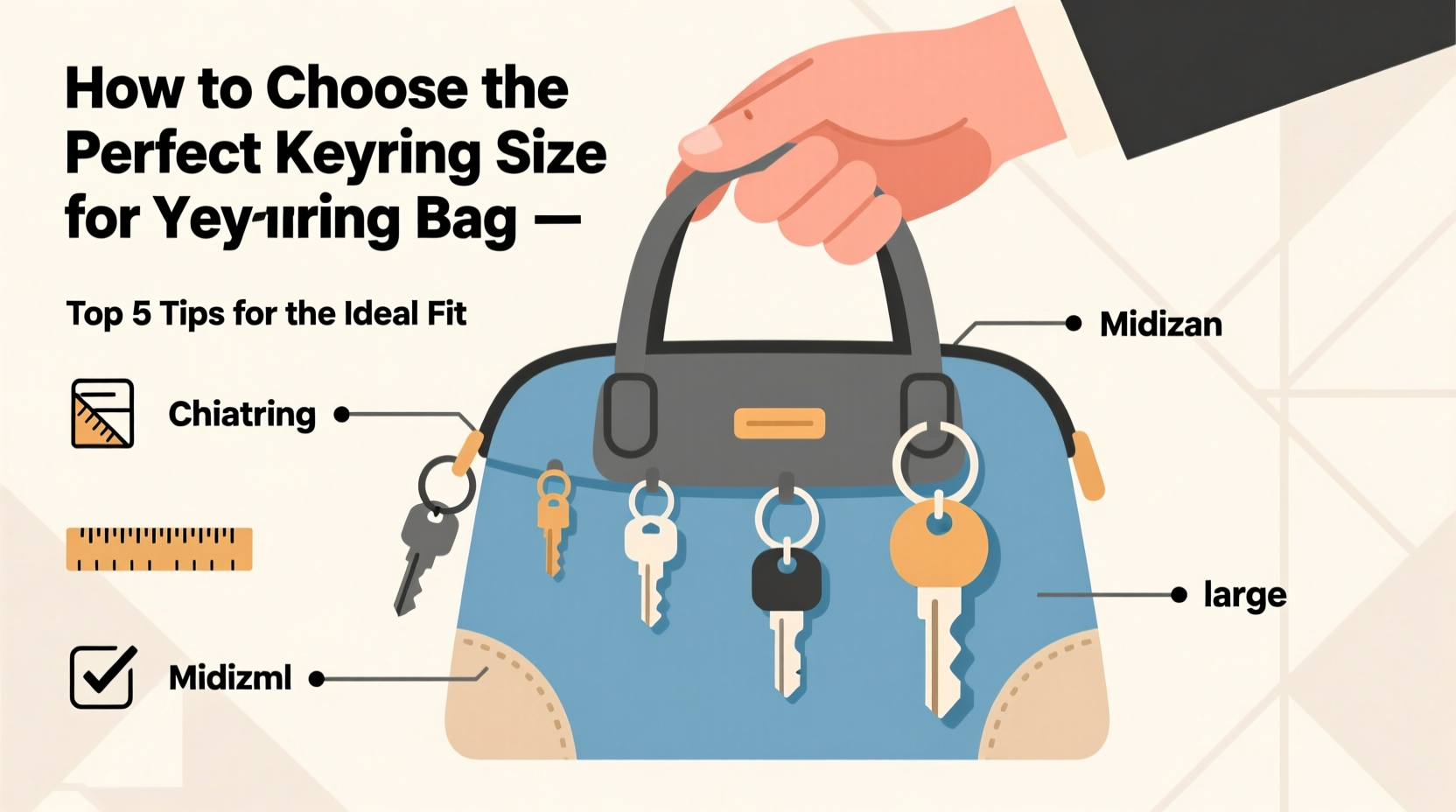 how to choose the perfect keyring size for your bag parts a practical guide