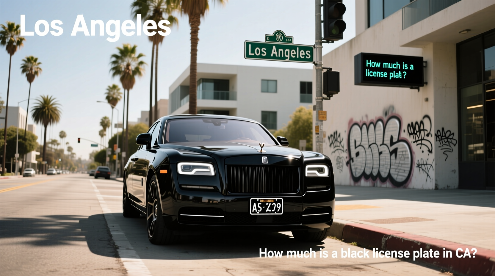 How to Choose Los Angeles License Plates, How Much Is a Black License Plate in CA?