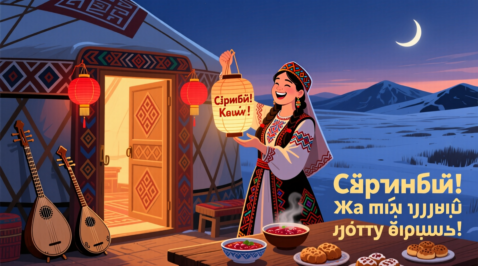 how to say happy new year in kazakhstan