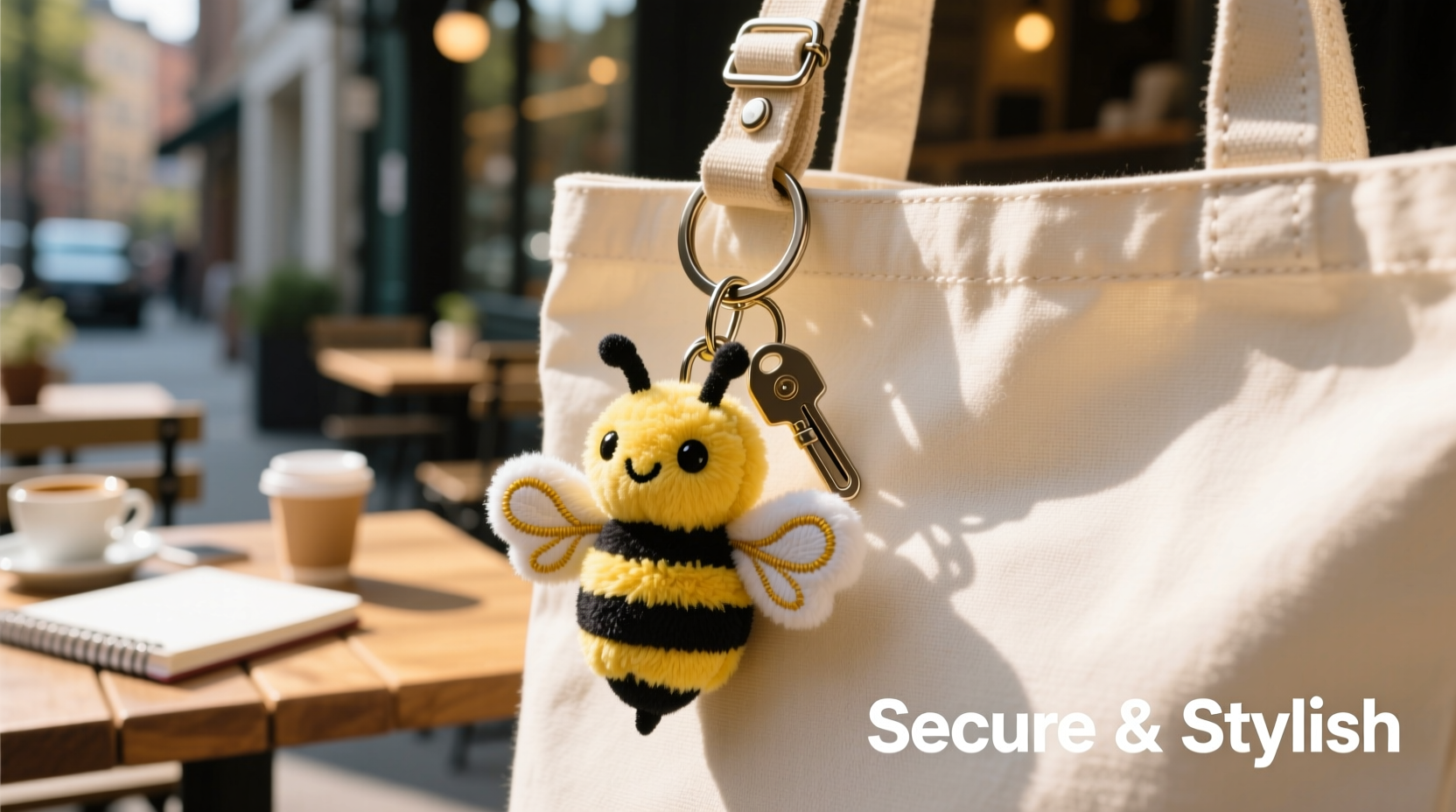 creative and secure ways to attach a bee plush keychain to your bag
