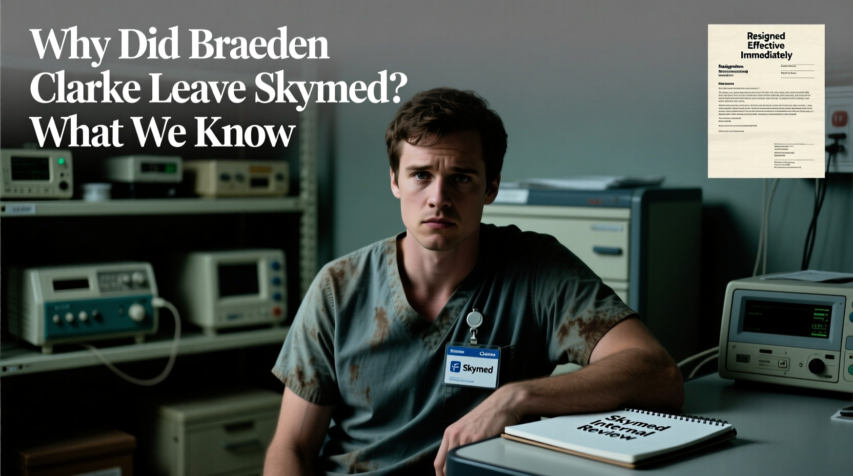 why did braeden clarke leave skymed what we know