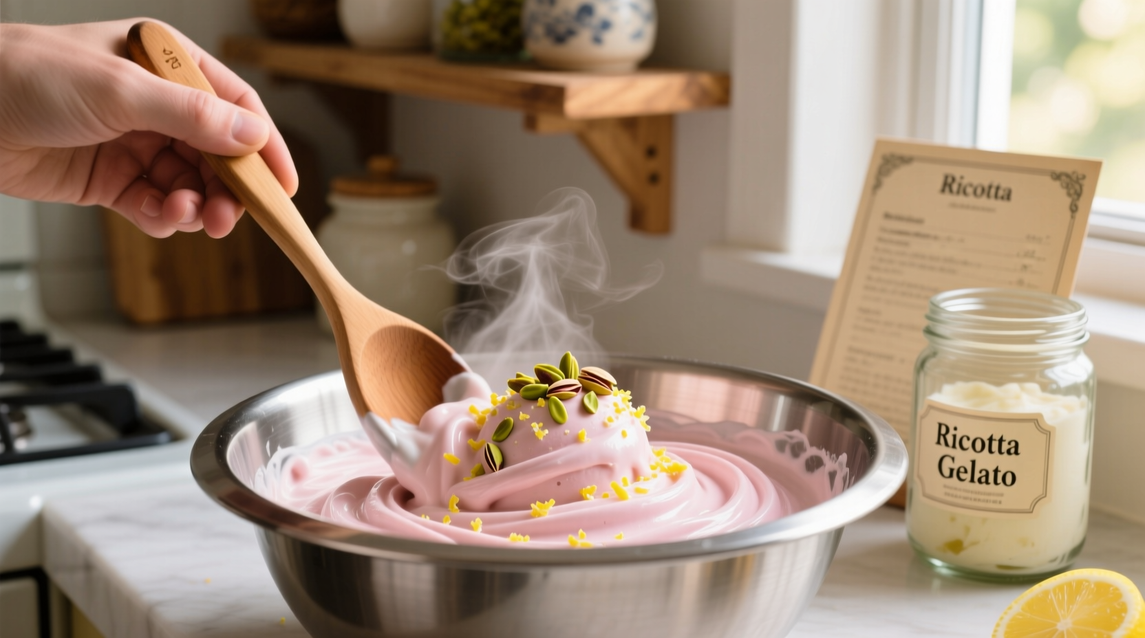 easy ricotta gelato recipe