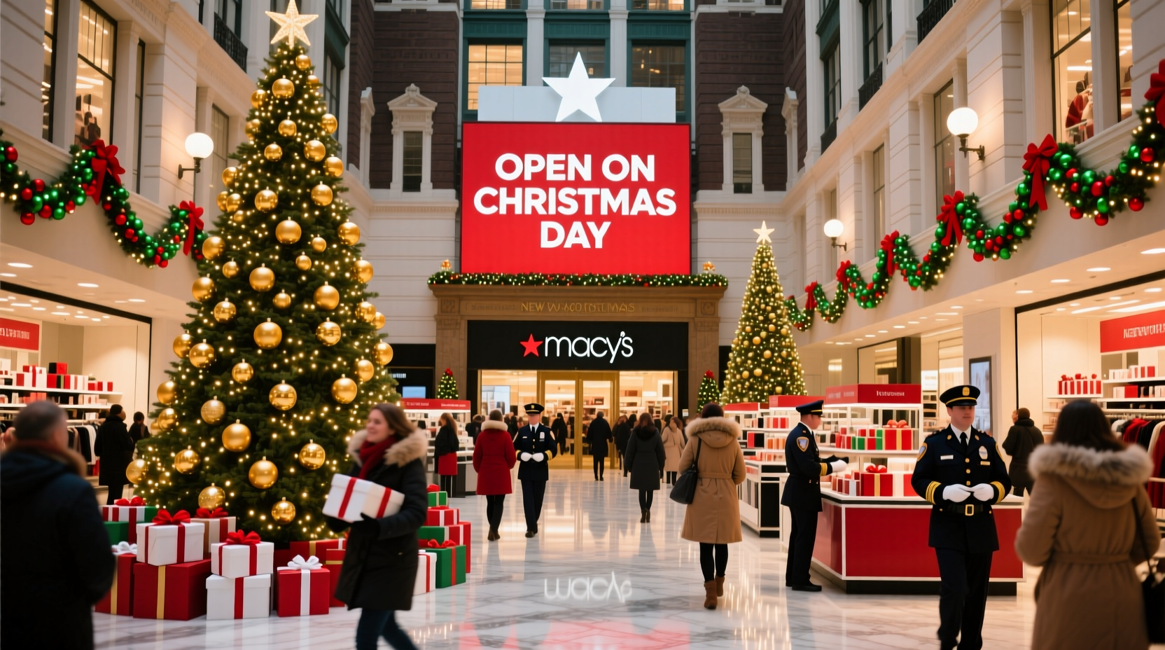what department store is open on christmas
