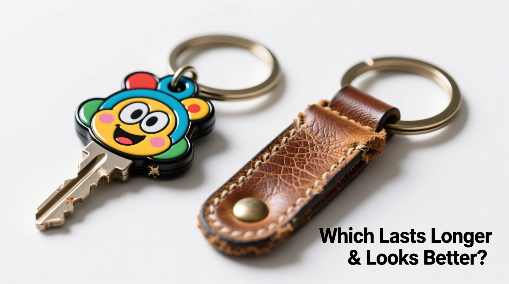 cartoon keychain vs leather keychain which one lasts longer and looks better on your bag