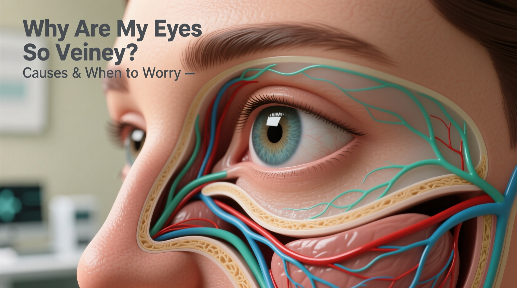 why are my eyes so veiny causes and when to worry