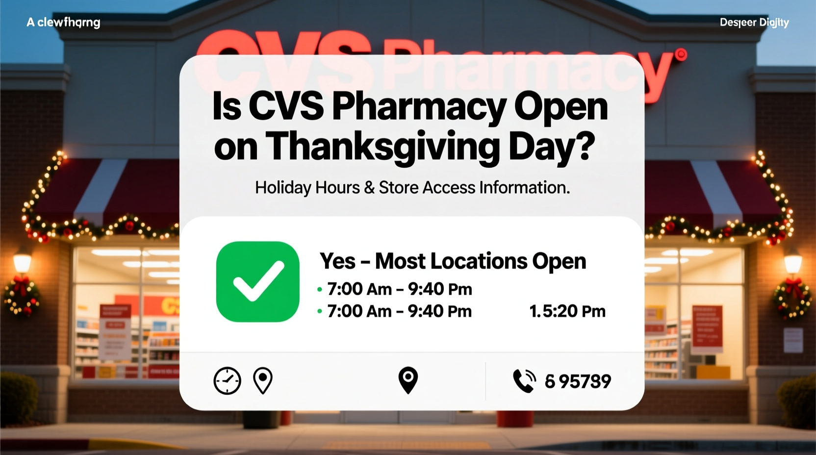 is cvs pharmacy open on thanksgiving day