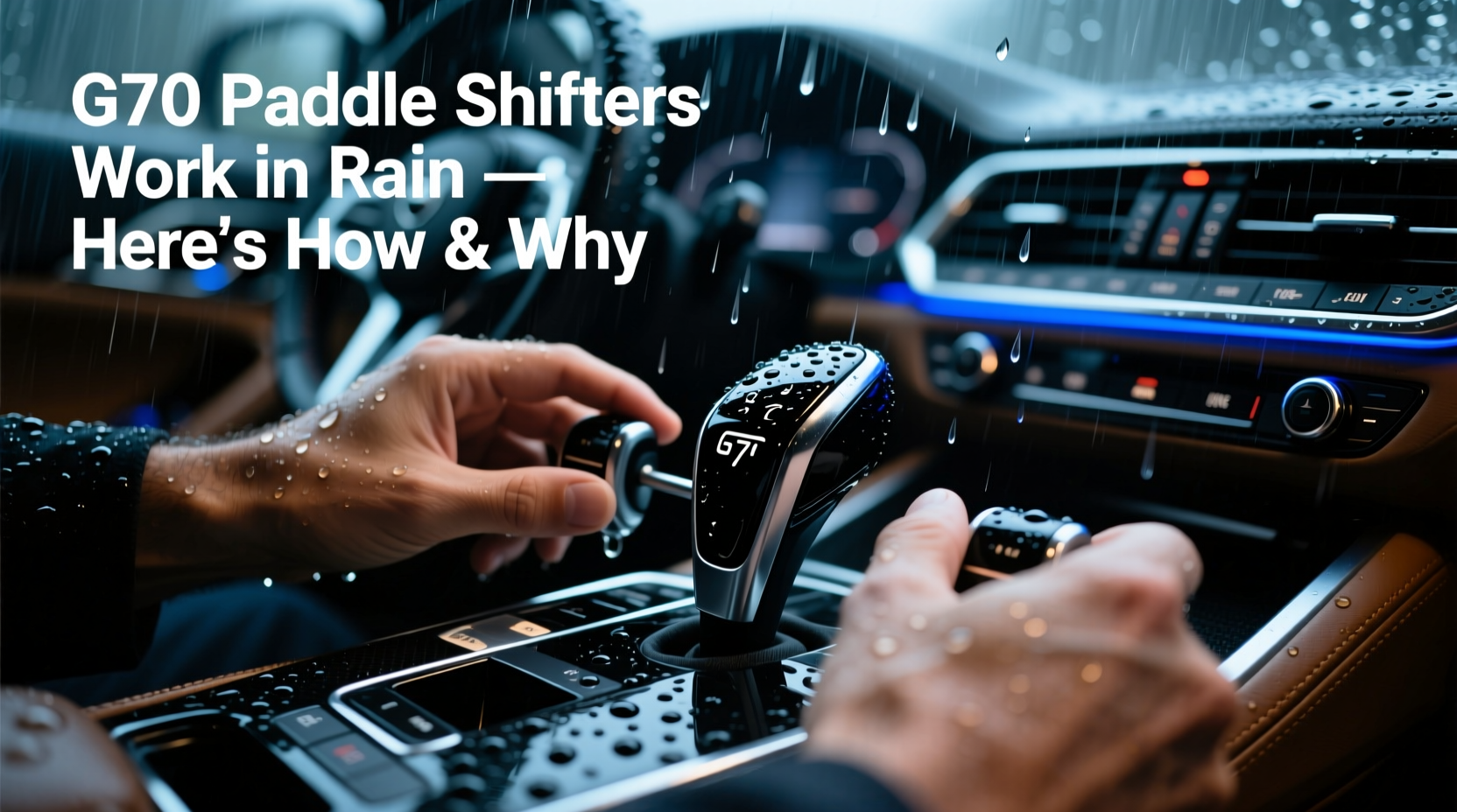 g70 paddle shifters rainy commute