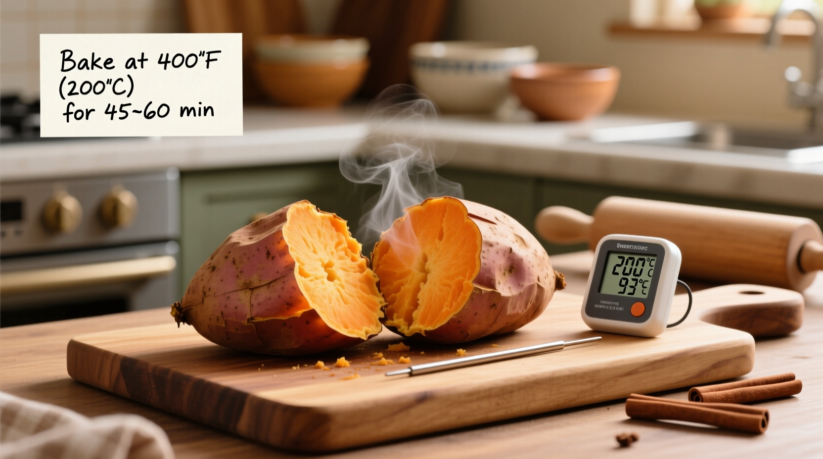 Perfect Baking Temperature for Sweet Potatoes: 400°F