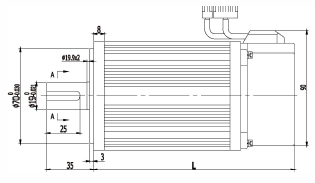 TZBOT AC servo motor for machine parts 400w with encoder