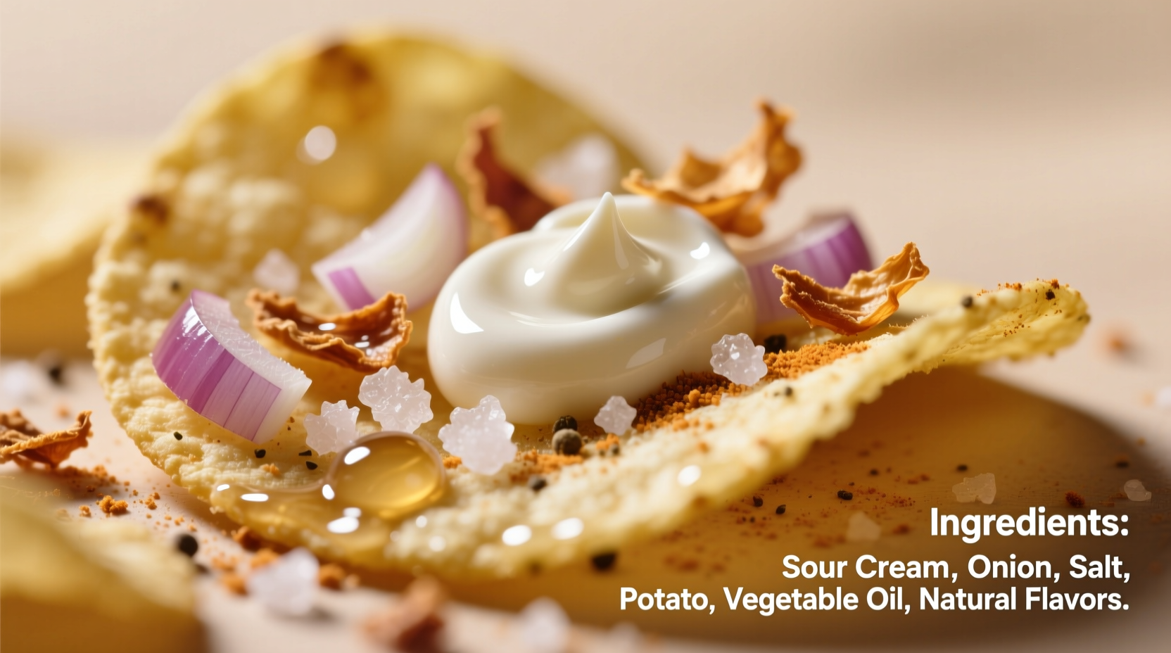 ingredients in sour cream and onion chips