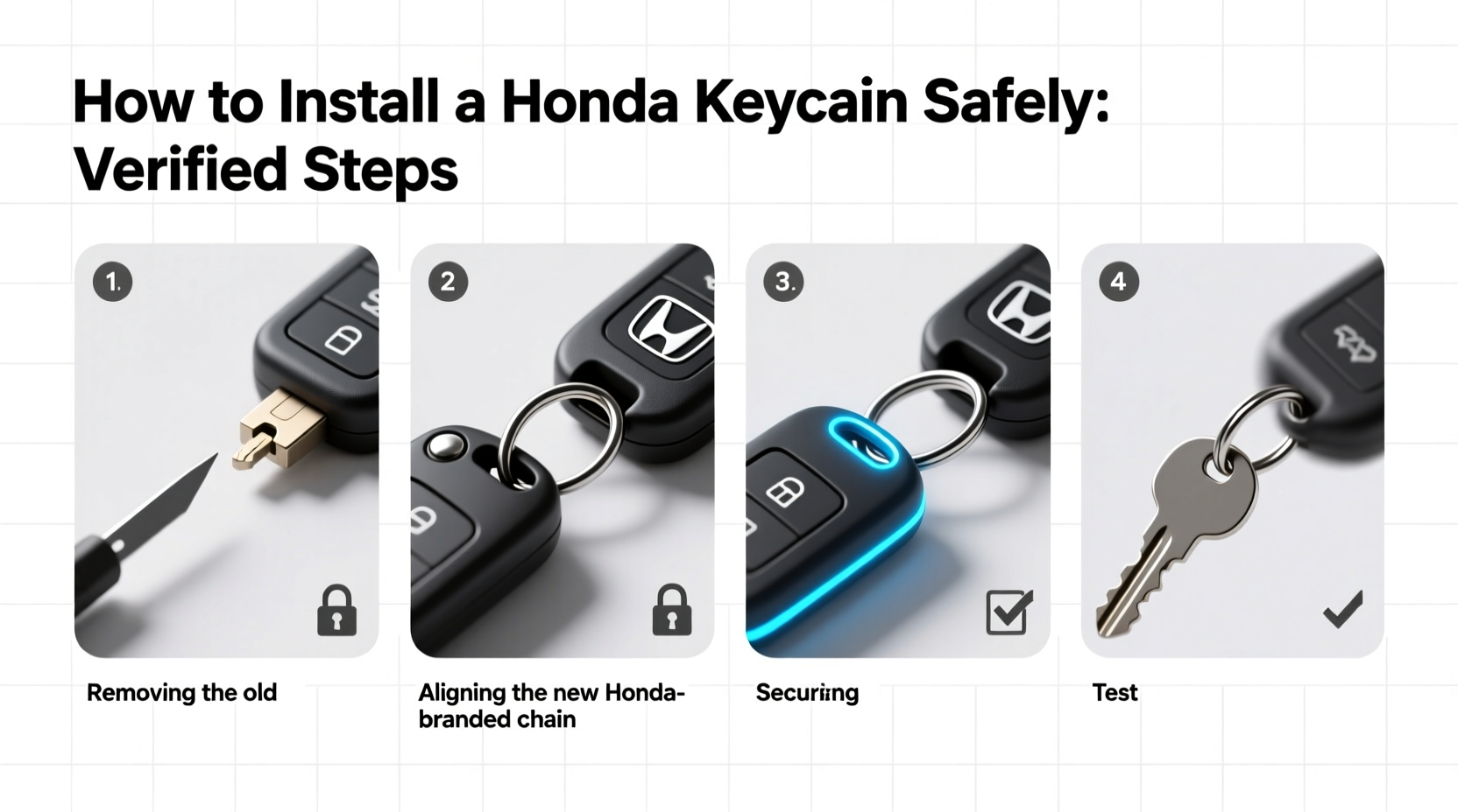 install honda keychain safely