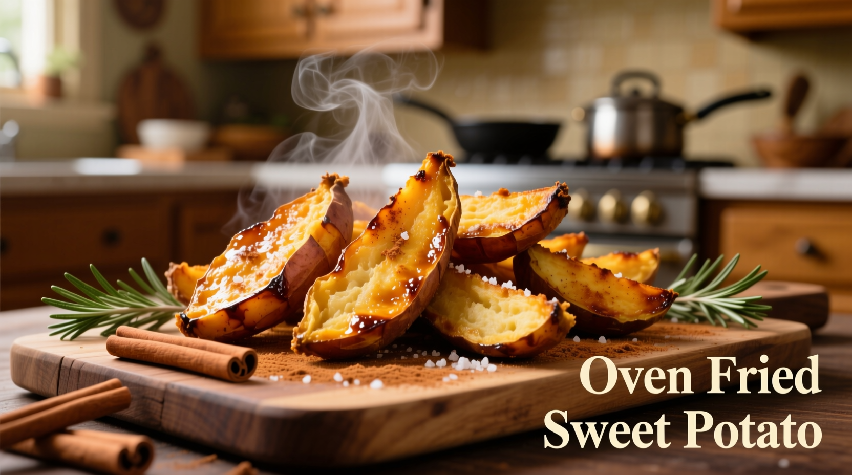 oven fried sweet potato