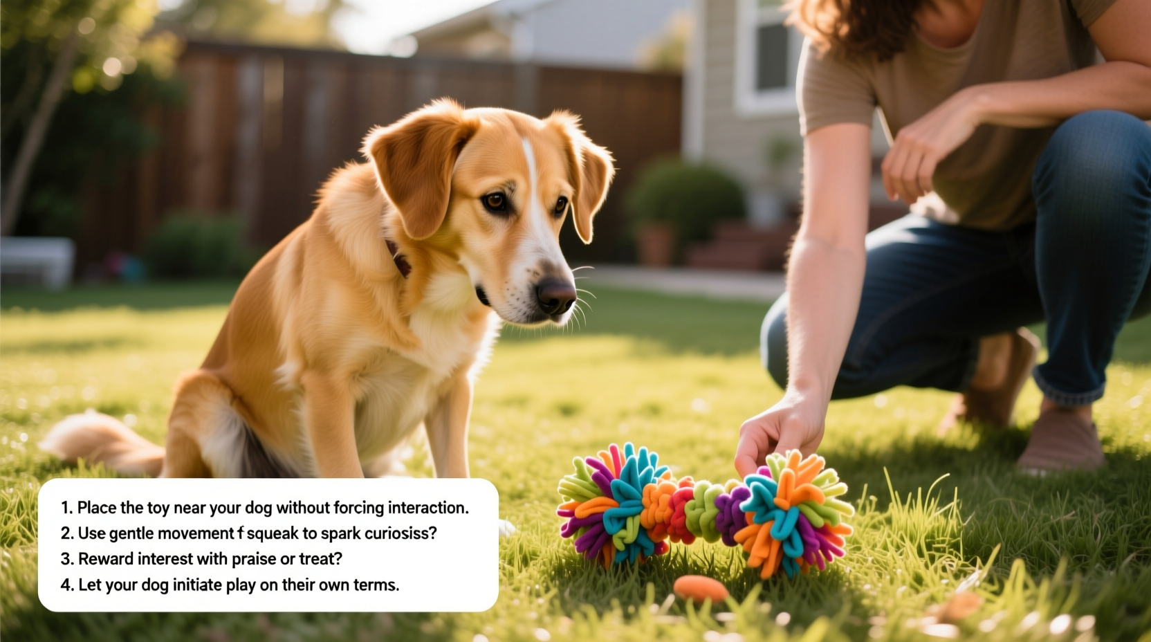 step by step guide to successfully introducing a new toy to your dog and encouraging play